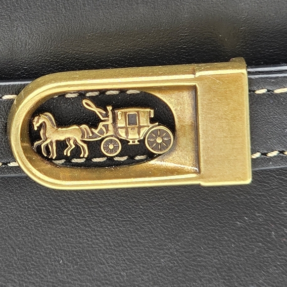 Coach Glovetanned Leather Bag Tate, Black - Picture 14 of 16